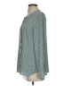 Talbots Houndstooth Green Long Sleeve Blouse Size S - photo 5