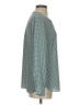 Talbots Houndstooth Green Long Sleeve Blouse Size S - photo 4