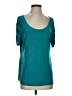 Susan Graver Teal Short Sleeve Top Size S - photo 1