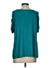 Susan Graver Teal Short Sleeve Top Size S - photo 2
