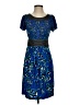 BCBGMAXAZRIA Print Blue Cocktail Dress Size XS - photo 1