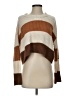 Moon & Madison 100% Acrylic Color Block Brown Pullover Sweater Size S - photo 1