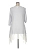 Design Todays White Silver 3/4 Sleeve Blouse Size 1X - photo 2