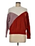 Sophie Rue Color Block Burgundy Pullover Sweater Size M - photo 1