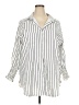 Assorted Brands Stripes White 3/4 Sleeve Blouse Size 2X - photo 1
