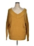 Zenana Premium 100% Acrylic Solid Yellow Pullover Sweater Size XL - photo 1
