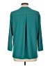 Susan Graver Teal 3/4 Sleeve Blouse Size L - photo 2