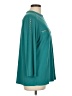 Susan Graver Teal 3/4 Sleeve Blouse Size L - photo 4