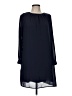 H&M 100% Polyester Solid Blue Casual Dress Size 8 - photo 1