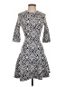 Zara Argyle Blue Cocktail Dress Size S - photo 1