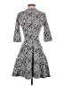 Zara Argyle Blue Cocktail Dress Size S - photo 2