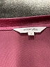 Amaryllis 100% Polyester Burgundy Short Sleeve Top Size M - photo 7