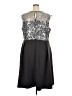 Collection Animal Print Gray Cocktail Dress Size 22 - photo 2