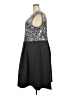 Collection Animal Print Gray Cocktail Dress Size 22 - photo 5