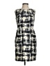 Pendleton 100% Silk Graphic Ivory Black Cocktail Dress Size 4 - photo 1