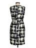 Pendleton 100% Silk Graphic Ivory Black Cocktail Dress Size 4 - photo 2