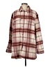 Old Navy Plaid Burgundy Coat Size M (tall) - photo 1