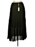 Max Studio 100% Polyester Solid Green Formal Skirt Size L - photo 2