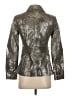 Tory Burch 100% Leather Metallic Silver Leather Jacket Size 4 - photo 2