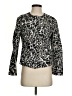 Chico's 100% Cotton Animal Print Black Jacket Size Sm (0) - photo 1