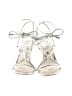 Jennifer Lopez White Silver Sandals Size 6 - photo 2