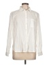 Ann Taylor LOFT Solid Ivory Long Sleeve Button-Down Shirt Size L - photo 1