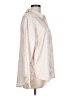 Hem & Thread Metallic Ivory Long Sleeve Blouse Size L - photo 4