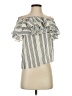 LoveShackFancy Stripes Gray Silver Sleeveless Blouse Size XS - photo 1