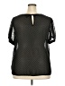 Torrid 100% Polyester Black Short Sleeve Top Size 2X Plus (2) - photo 2