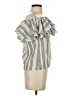 LoveShackFancy Stripes Gray Silver Sleeveless Blouse Size XS - photo 4