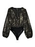 Lulus 100% Nylon Black Bodysuit Size XS - photo 1