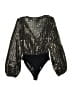 Lulus 100% Nylon Black Bodysuit Size XS - photo 2