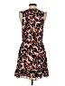 Parker 100% Polyester Floral Brown Cocktail Dress Size S - photo 2