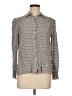 Max Studio 100% Rayon Polka Dots Gray Long Sleeve Blouse Size M - photo 1