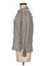 Max Studio 100% Rayon Polka Dots Gray Long Sleeve Blouse Size M - photo 5