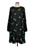 Ann Taylor 100% Polyester Black Casual Dress Size 12 - photo 1