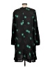 Ann Taylor 100% Polyester Black Casual Dress Size 12 - photo 2