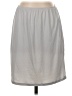 Uniqlo 100% Polyester Solid Silver Gray Casual Skirt Size S - photo 1