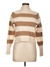 Comptoir des Cotonniers Stripes Tan Turtleneck Sweater Size L - photo 1