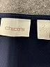 Chico's Solid Black Cocktail Dress Size Lg (2) - photo 7