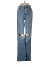 Zara Color Block Blue Jeans Size 6 - photo 1