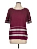 Collection Burgundy Short Sleeve Top Size 12 - photo 1