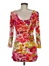 CAbi Red 3/4 Sleeve Top Size M - photo 2