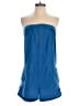 Arden B. 100% Polyester Solid Blue Romper Size XS - photo 1