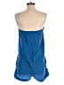 Arden B. 100% Polyester Solid Blue Romper Size XS - photo 2