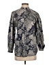 J.Crew Collection 100% Cotton Paisley Gray Long Sleeve Blouse Size 4 - photo 1