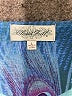Closet Full 100% Polyester Tie-dye Teal Cocktail Dress Size L - photo 6