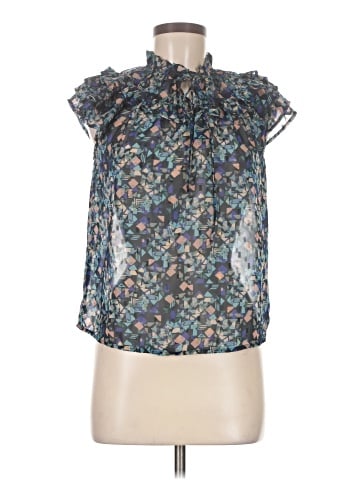 Meet Me in Santorini Short Sleeve Blouse (view 1)