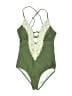 Cupshe Paisley Green One Piece Swimsuit Size S - photo 1