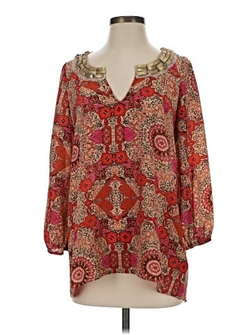 Plenty By Tracy Reese 3/4 Sleeve Silk Top (view 1)
